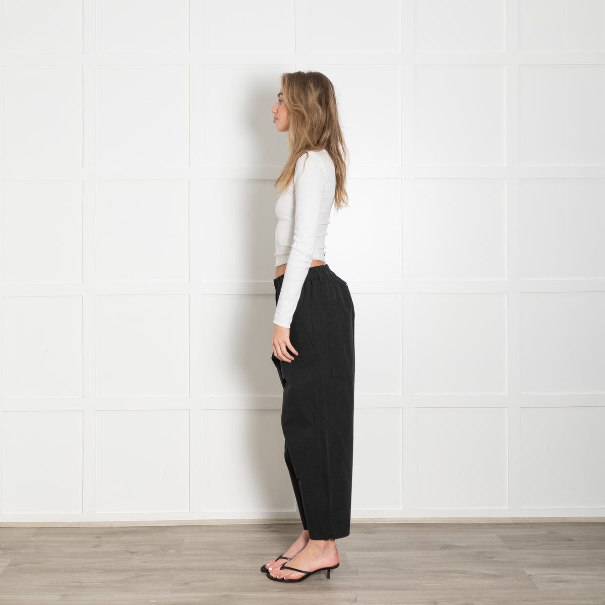 Bassike Cotton Crop Balloon Pant