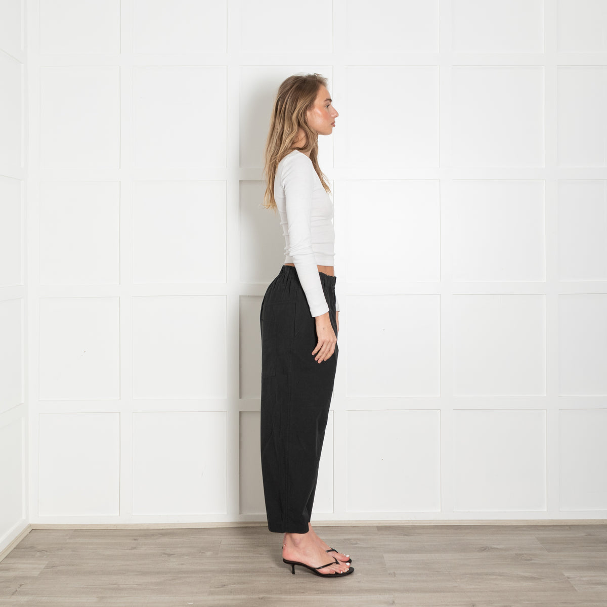 Bassike Cotton Crop Balloon Pant