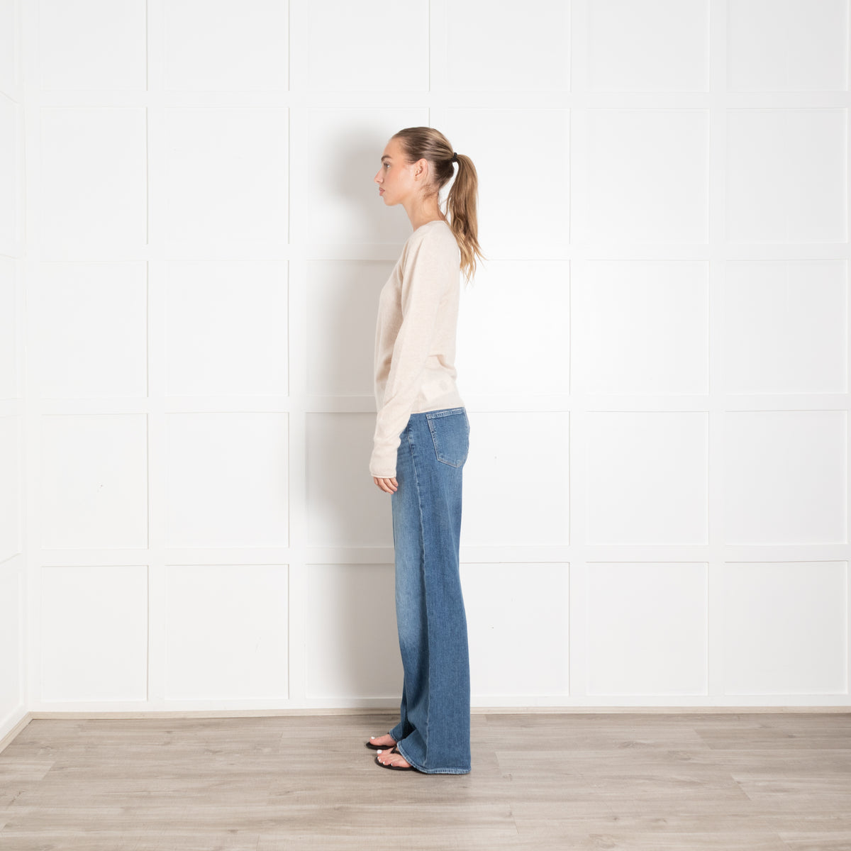 Colorush Beige Cashmere Crew Neck Jumper