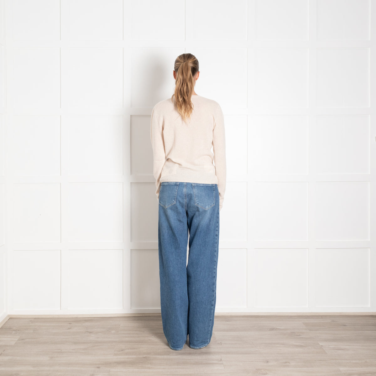 Colorush Beige Cashmere Crew Neck Jumper