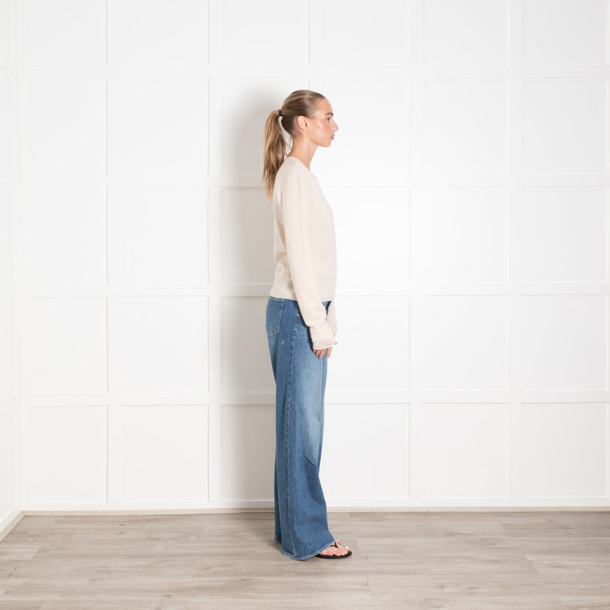 Colorush Beige Cashmere Crew Neck Jumper