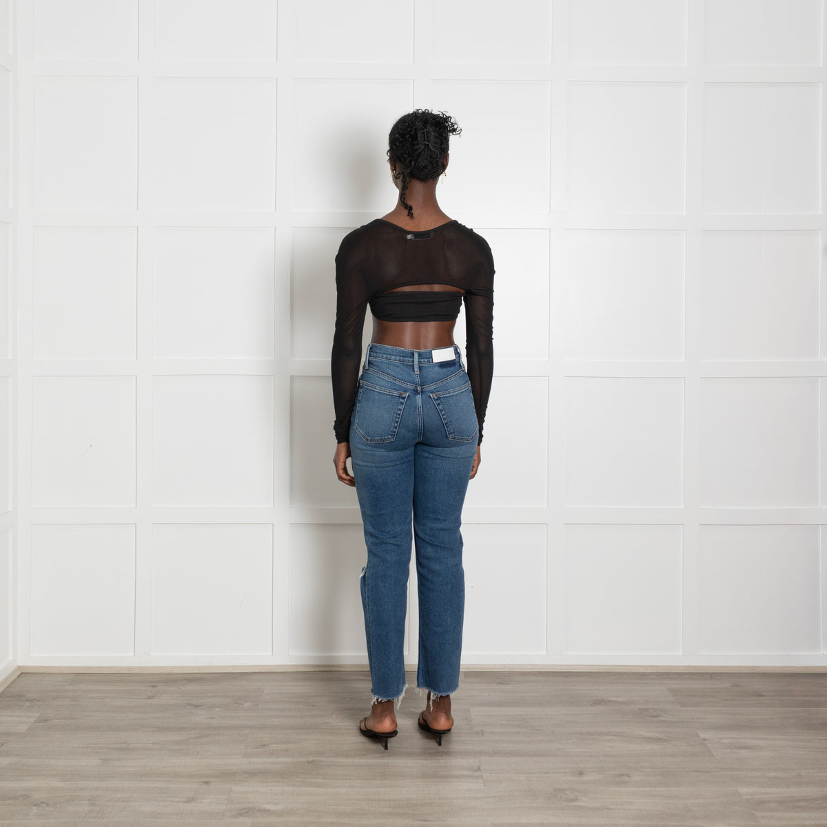 Christopher Esber Mesh Metalwork Crystal Top