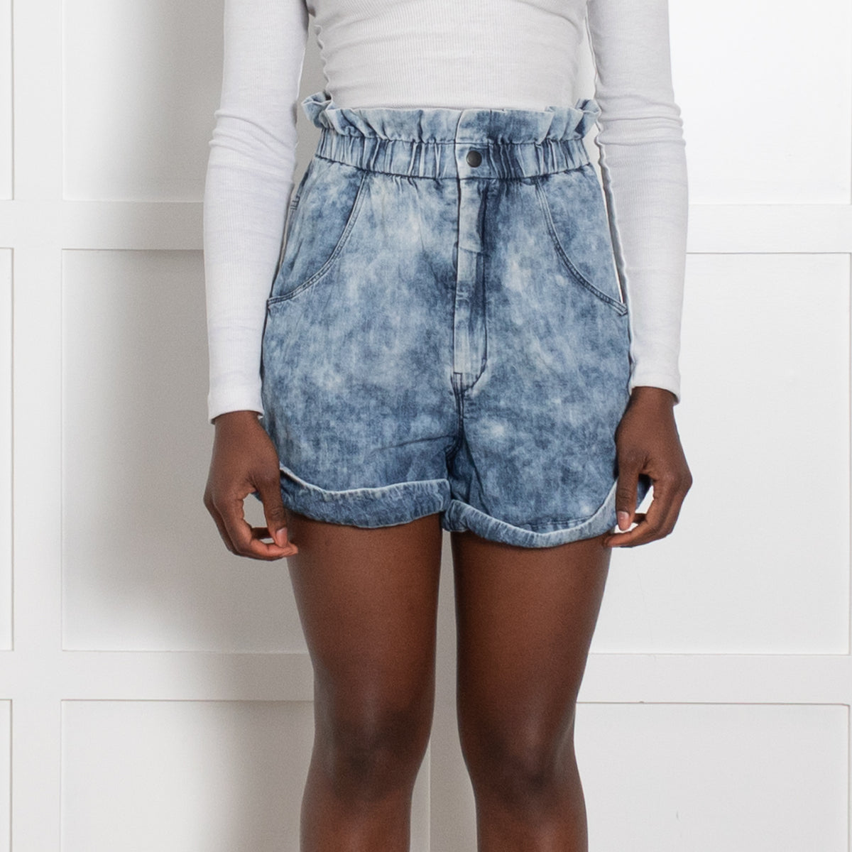 Isabel Marant Etoile Denim Paperbag Shorts