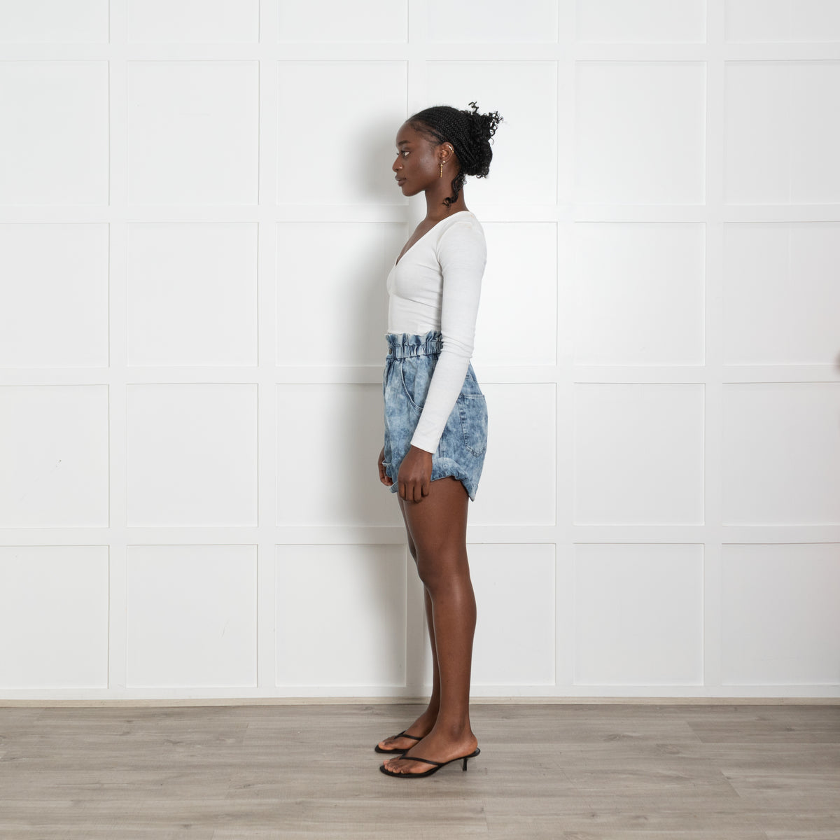 Isabel Marant Etoile Denim Paperbag Shorts