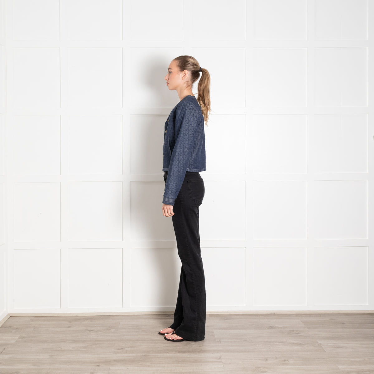 Neve & Noor Denim Blue Quilted Jacket