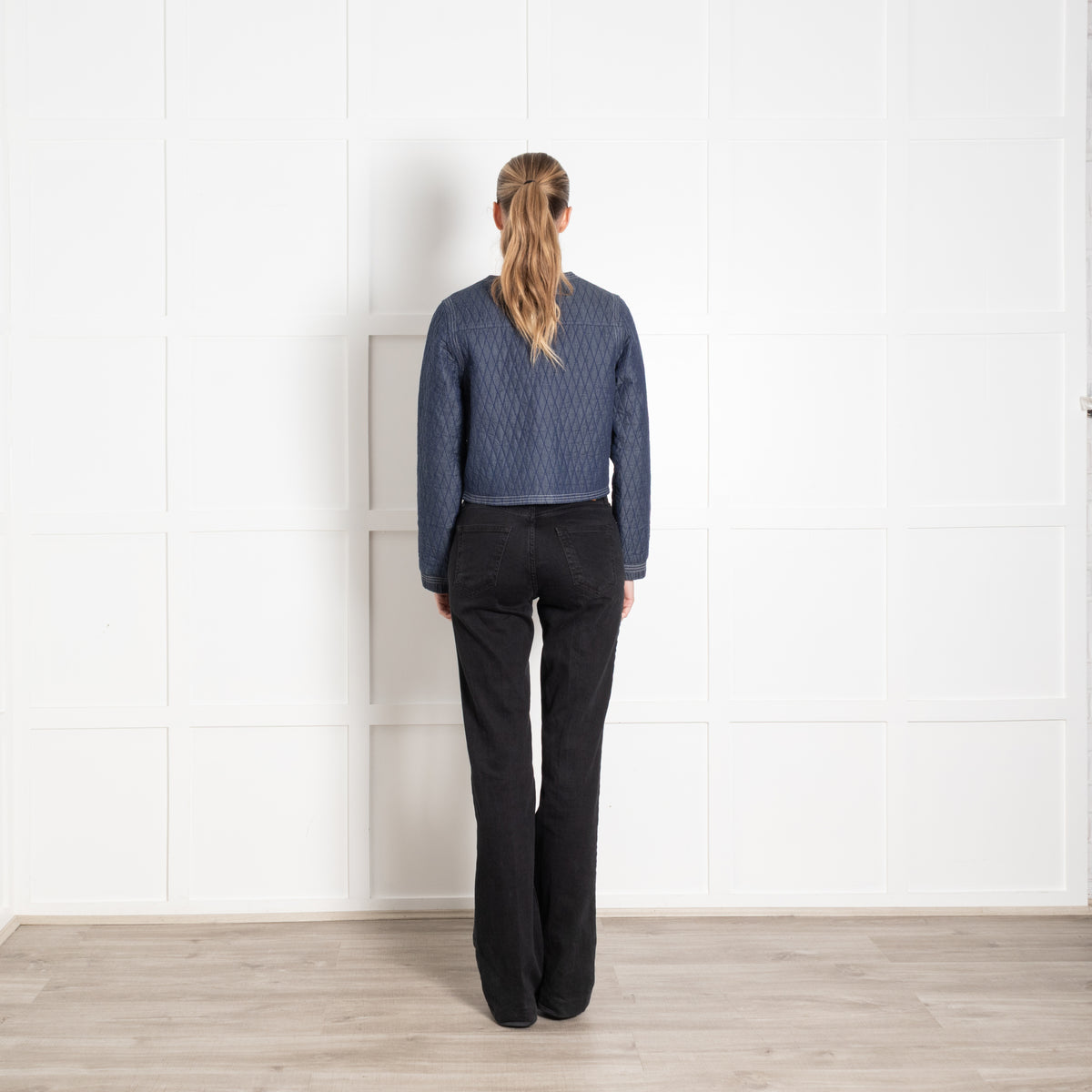 Neve & Noor Denim Blue Quilted Jacket