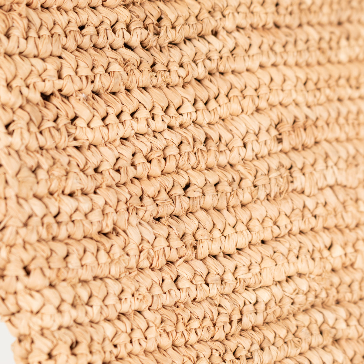 Manebi Raffia Clutch with Leather Palm Tree Closure