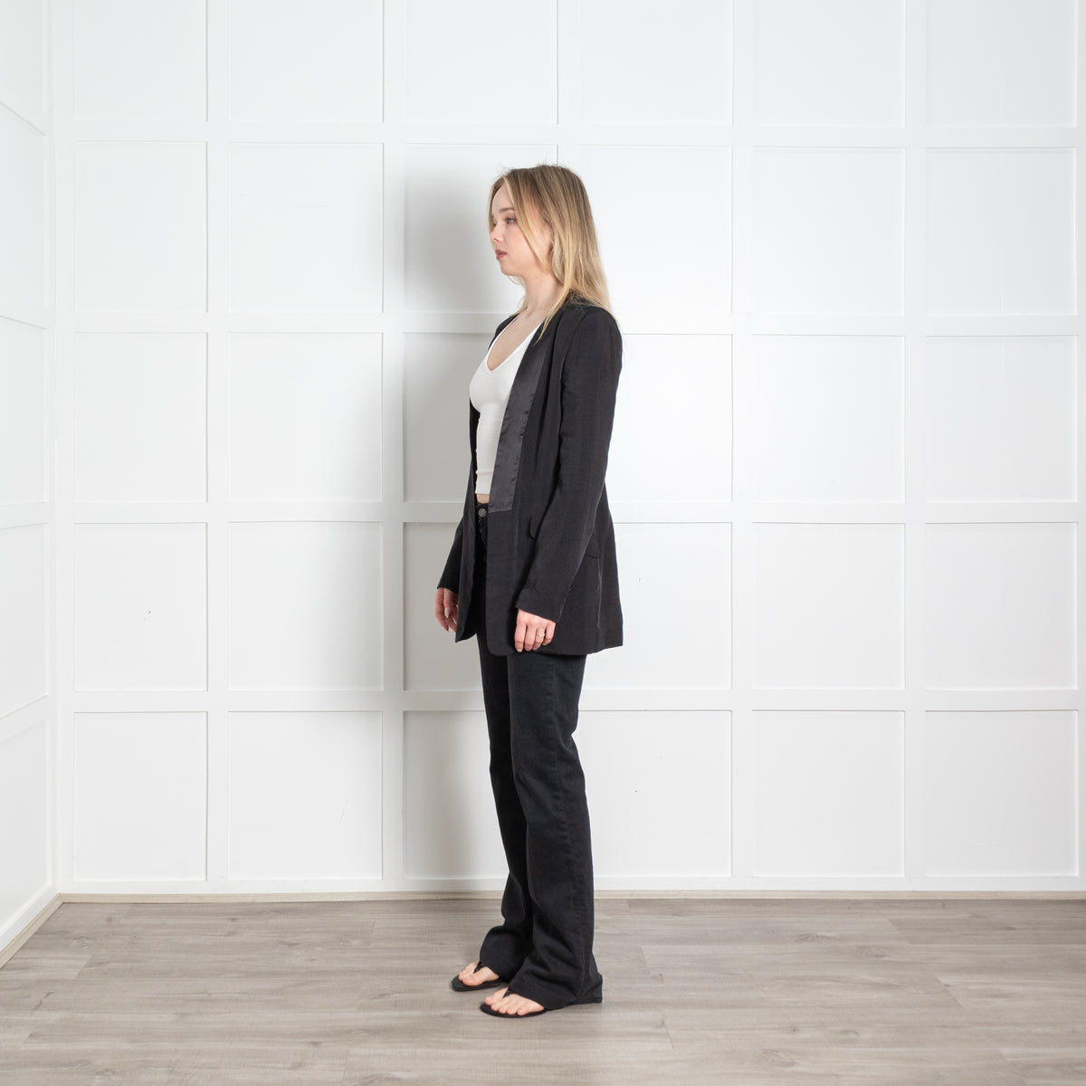 Pierre Balmain Black Soft Edge To Edge Jacket