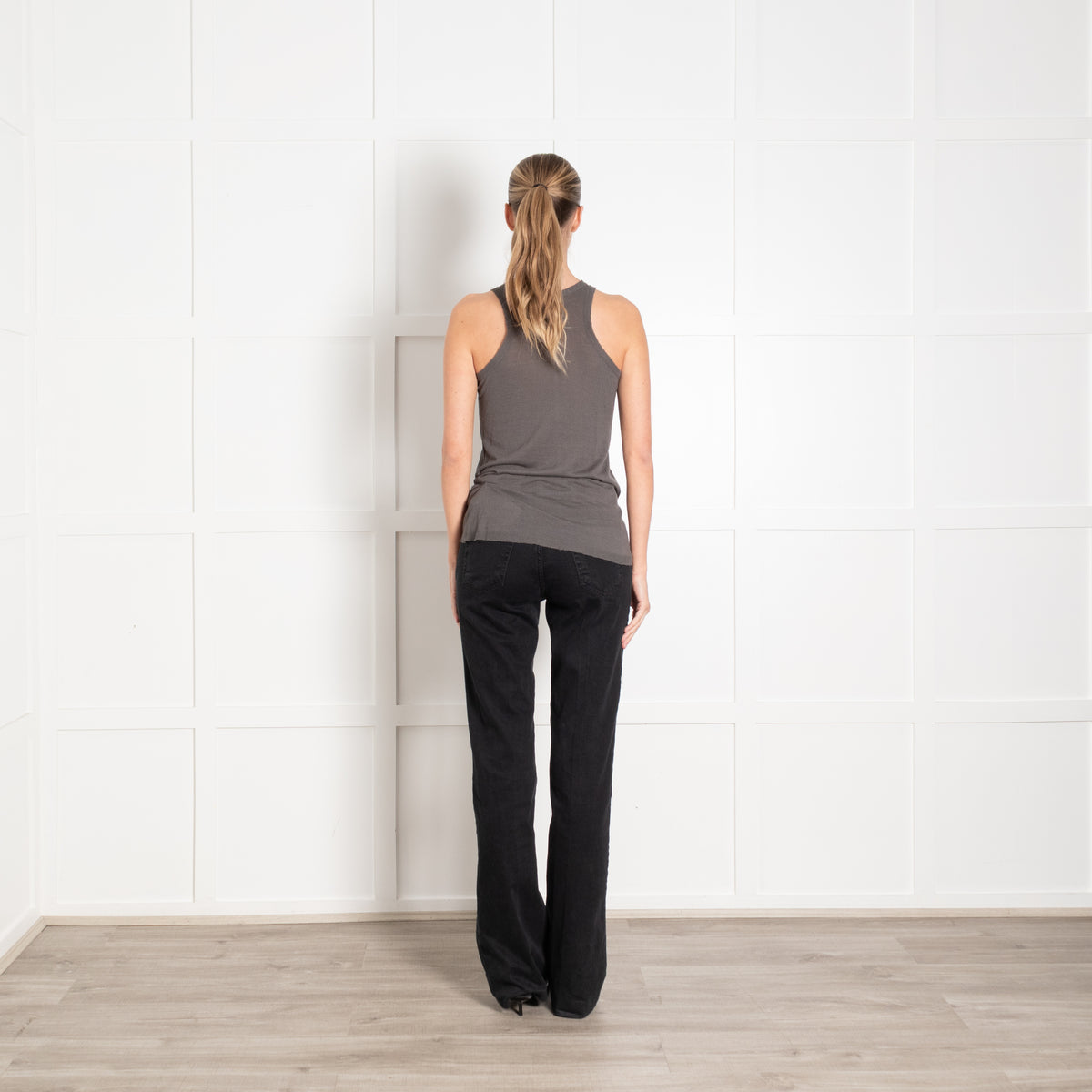 Zadig & Voltaire Preloved Grey Crystal Skull Vest