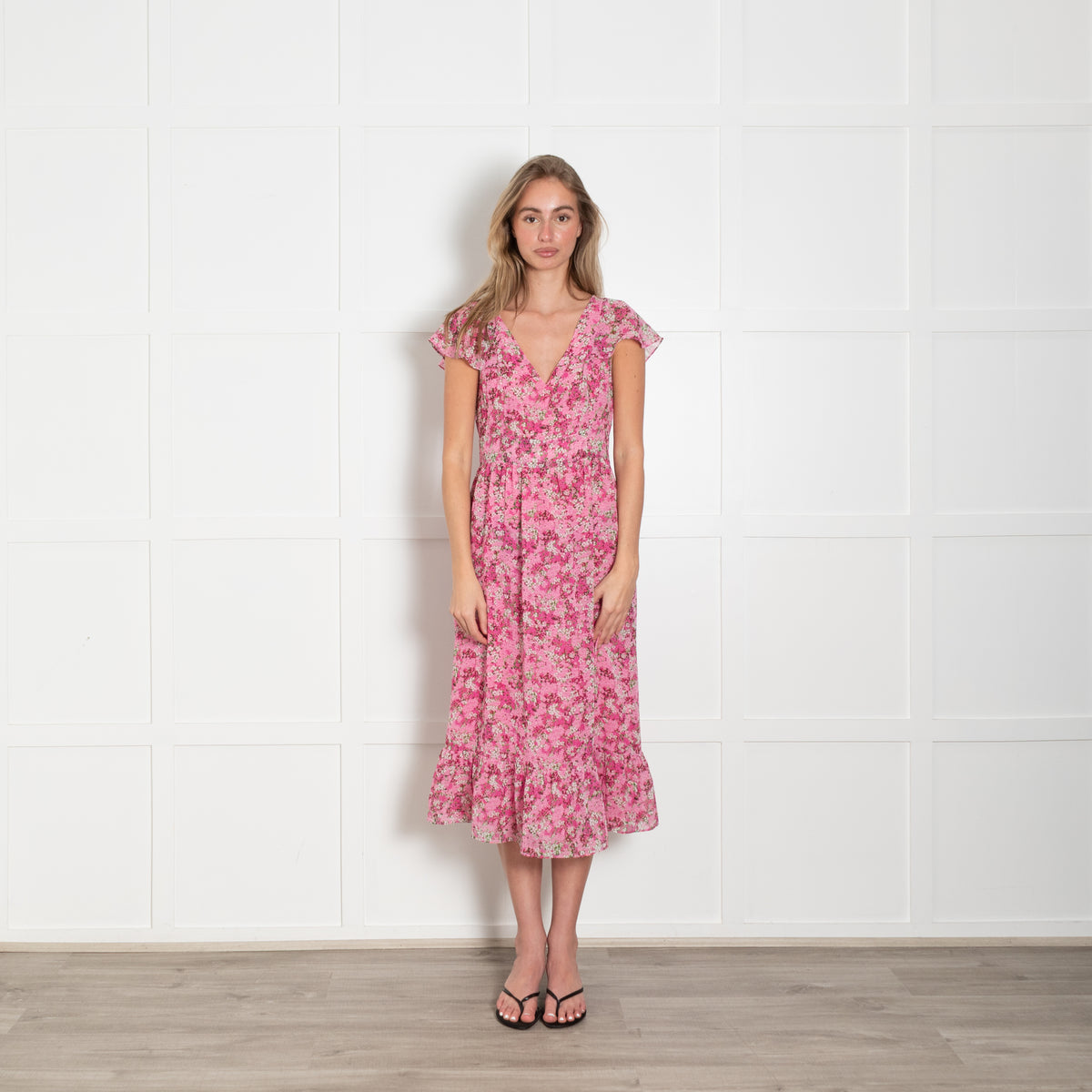 Michael Kors Pink Sleeveless Maxi Dress