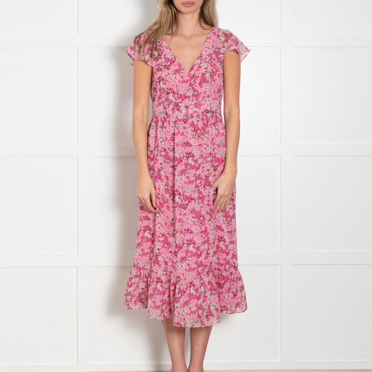 Michael Kors Pink Sleeveless Maxi Dress