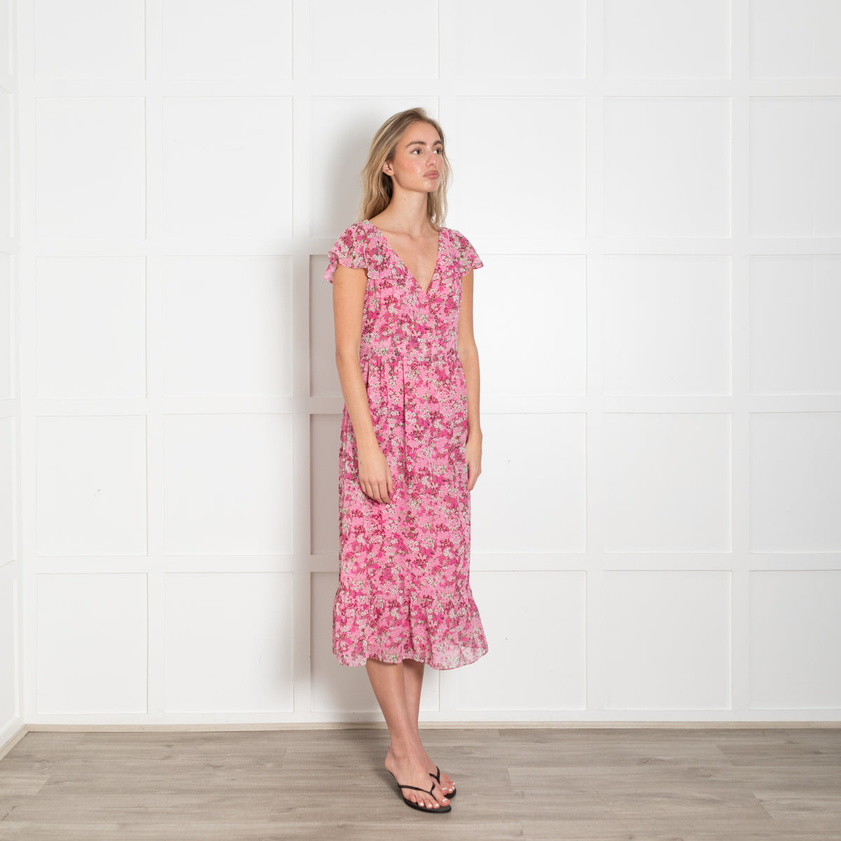 Michael Kors Pink Sleeveless Maxi Dress