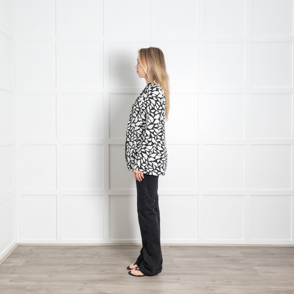 Diane Von Furstenberg White Black Lip Print Blazer