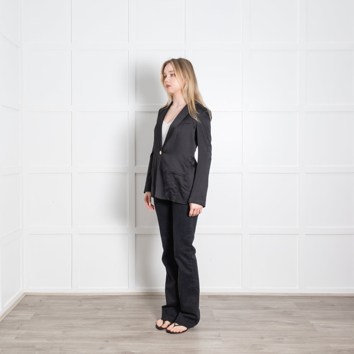 Diane Von Furstenberg Black Soft Fit Blazer Jacket