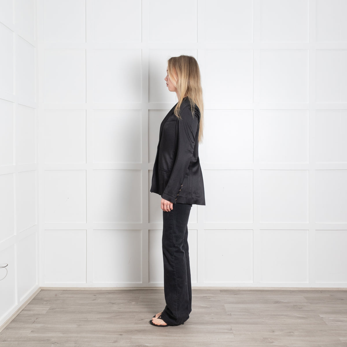 Diane Von Furstenberg Black Soft Fit Blazer Jacket
