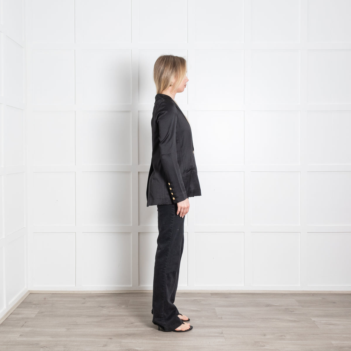 Diane Von Furstenberg Black Soft Fit Blazer Jacket