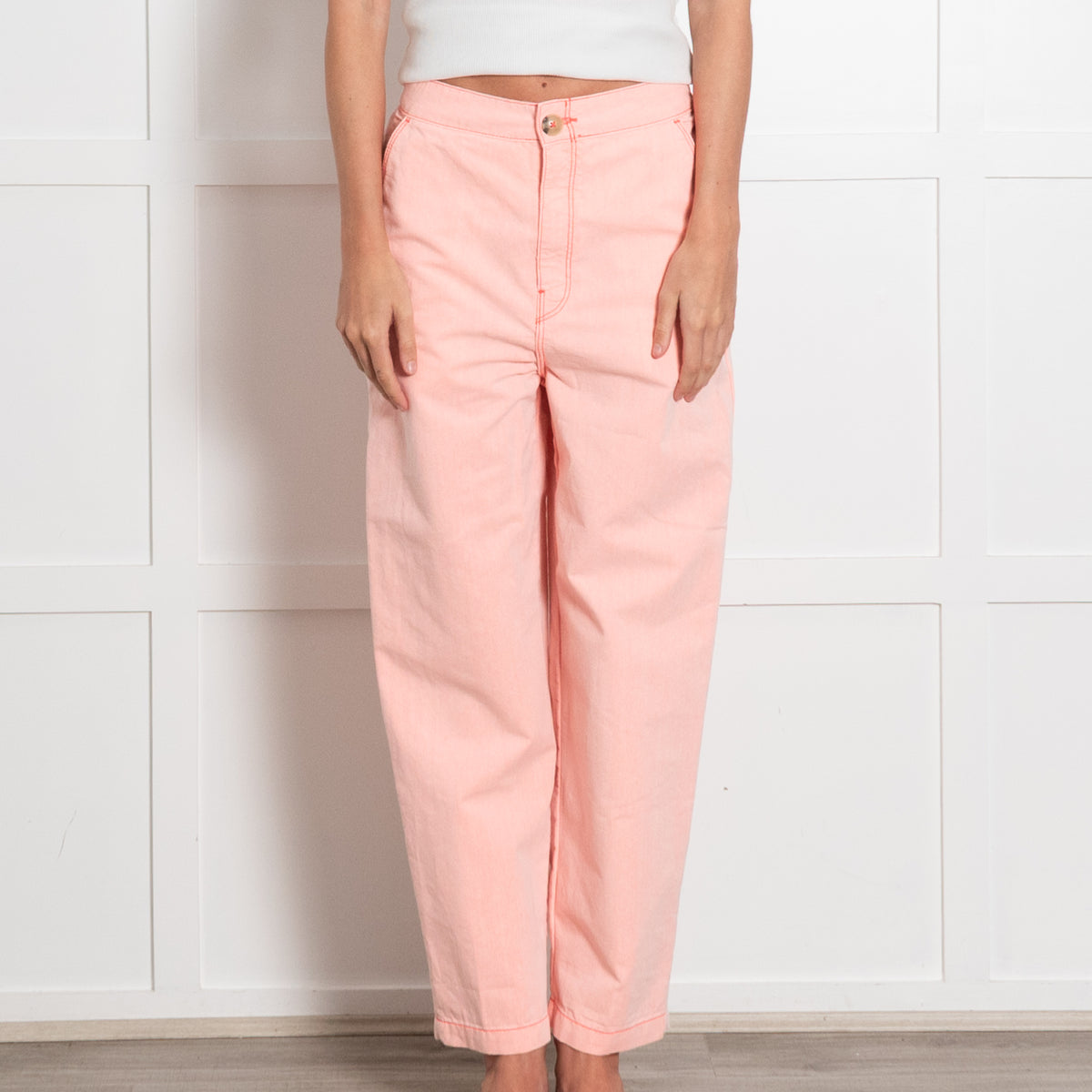 Bellerose Orange Cotton Chinos