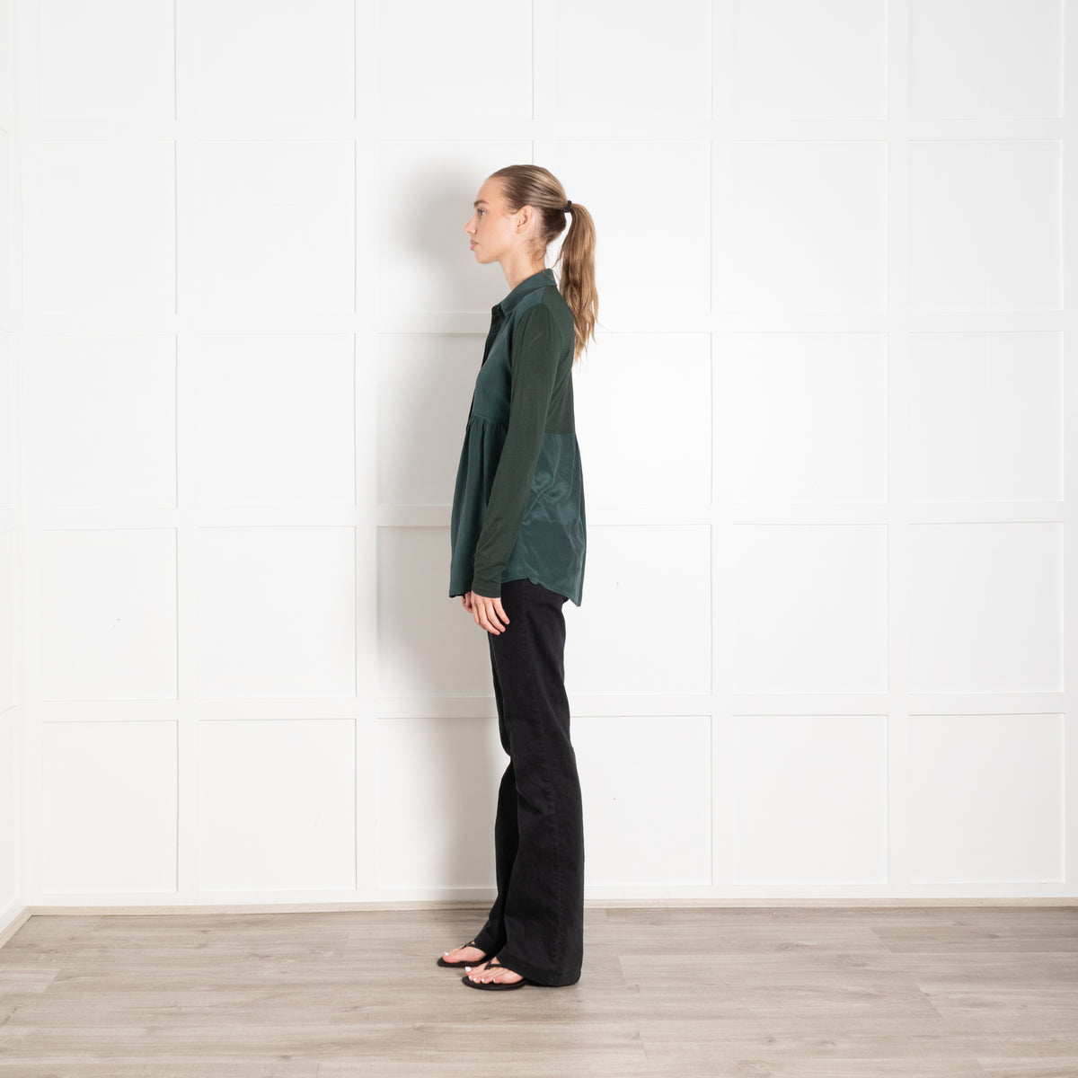 Weekend Max Mara Green Silk Blouse
