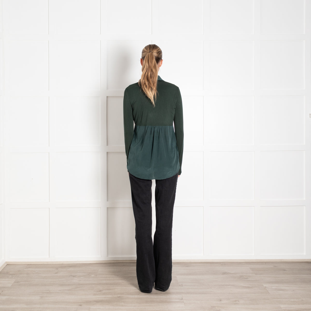 Weekend Max Mara Green Silk Blouse
