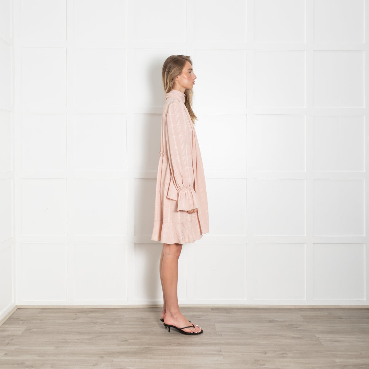 See By Chloe Smoky Pink Frilled Short Dress