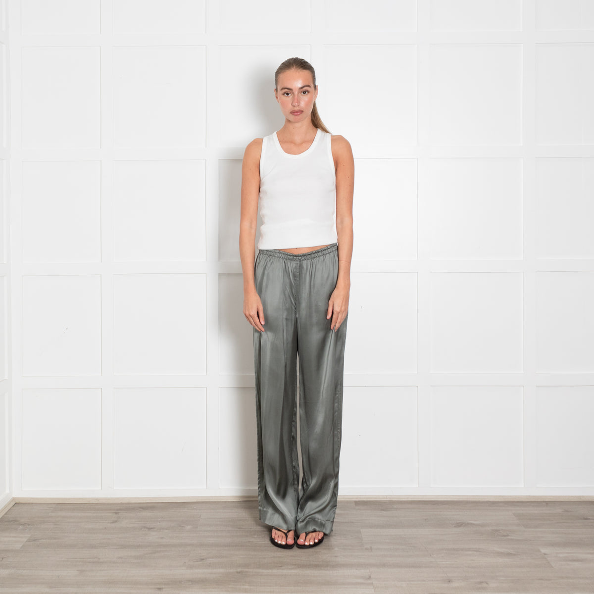 Vince Green Elasticated Waist Trousers
