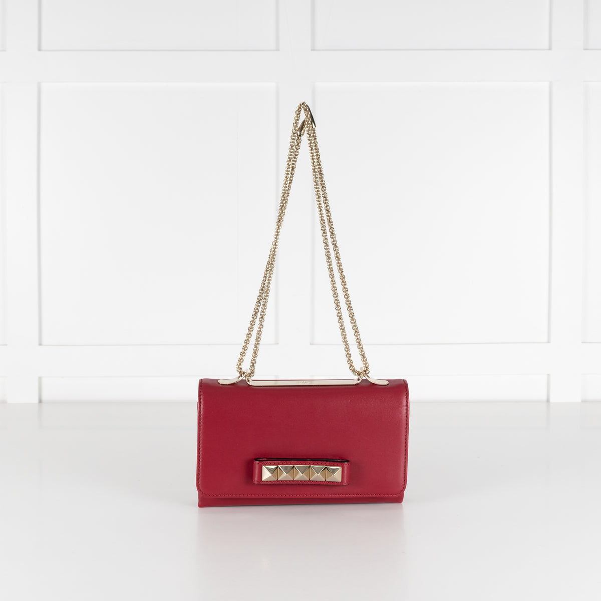 Valentino Red Leather Vavavoom Shoulder Bag