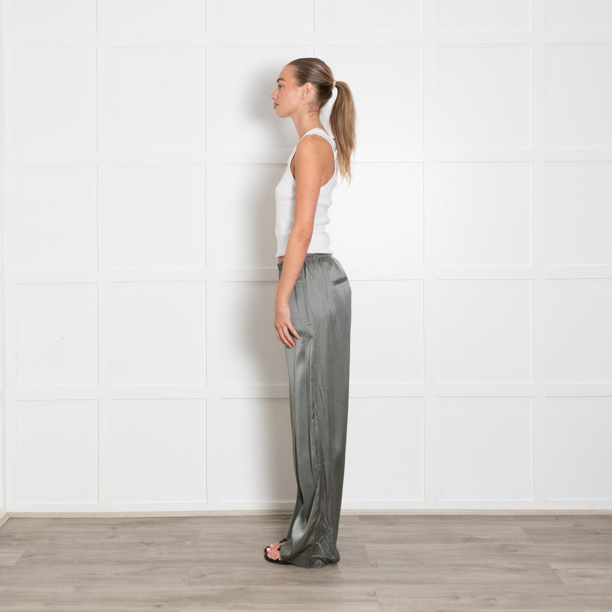 Vince Green Elasticated Waist Trousers