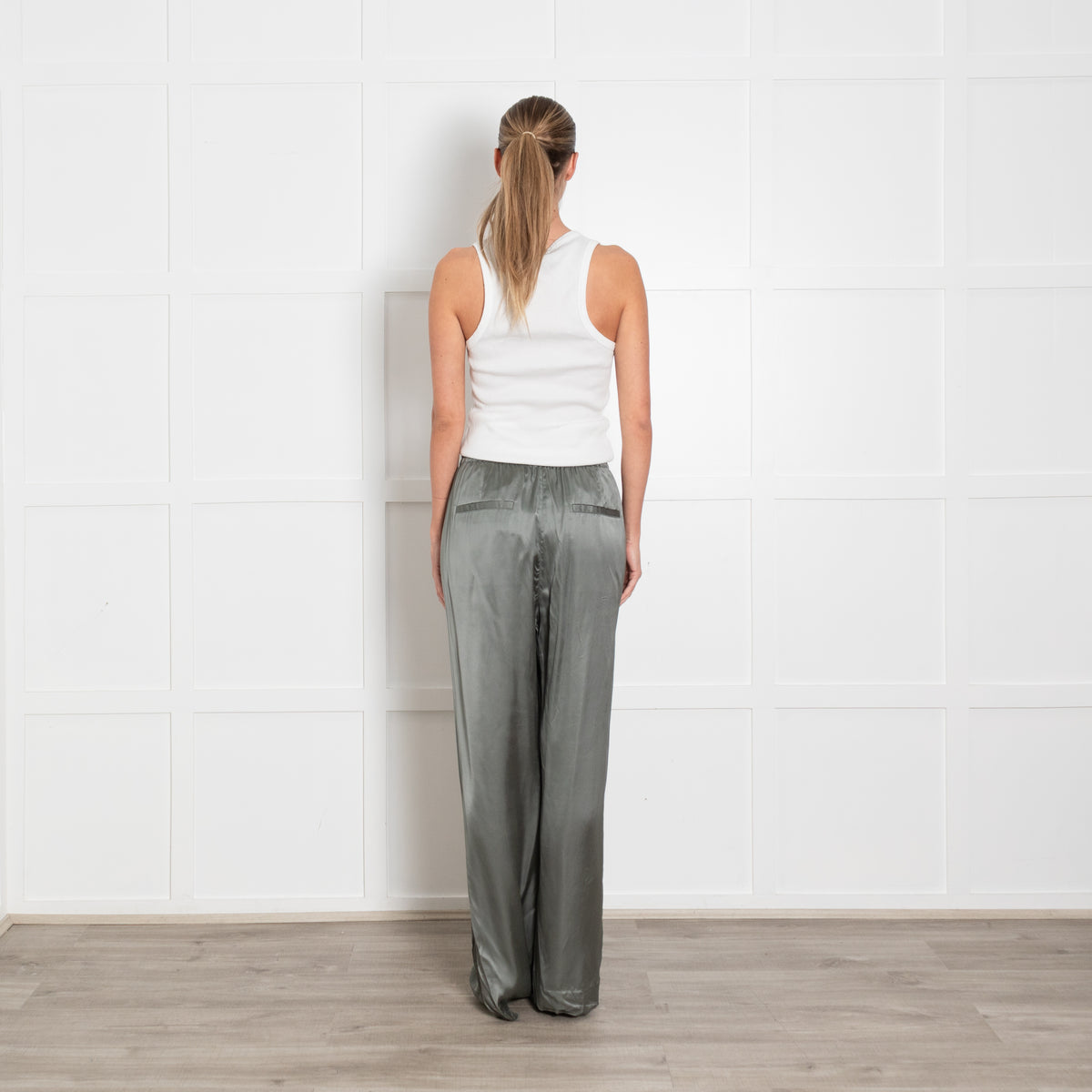 Vince Green Elasticated Waist Trousers