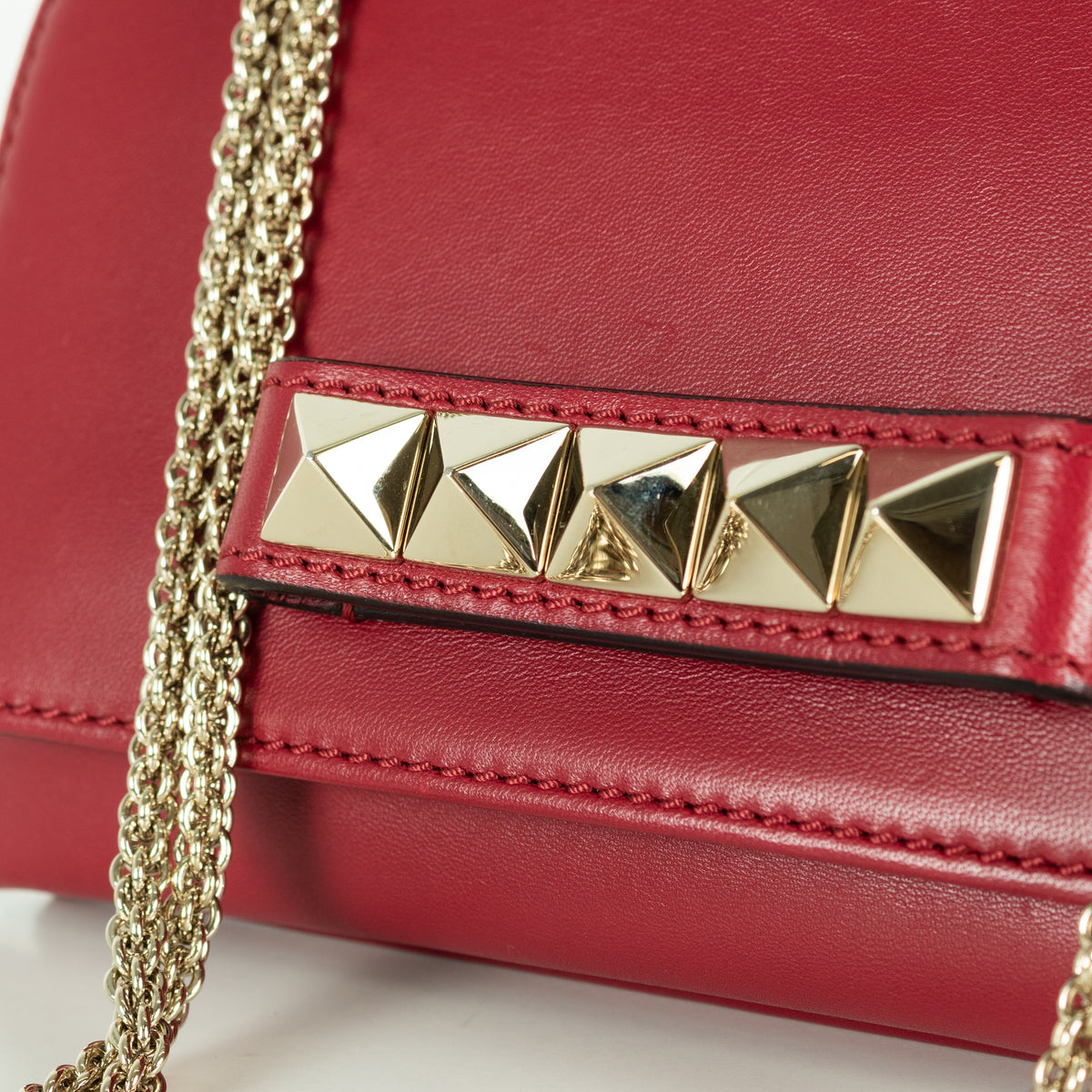 Valentino Red Leather Vavavoom Shoulder Bag