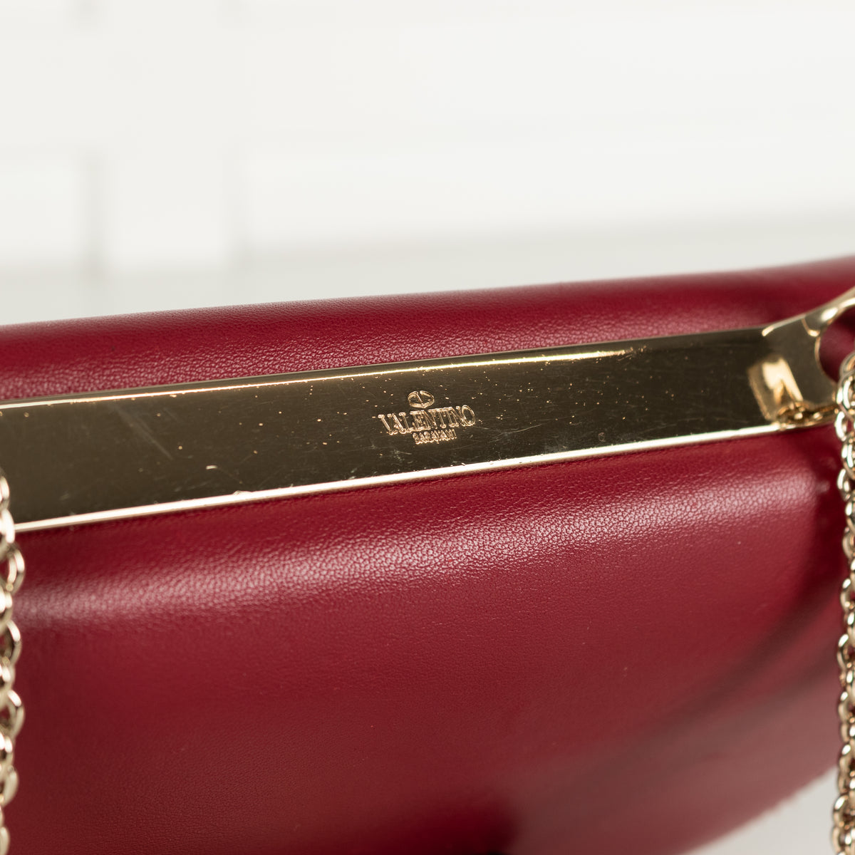 Valentino Red Leather Vavavoom Shoulder Bag