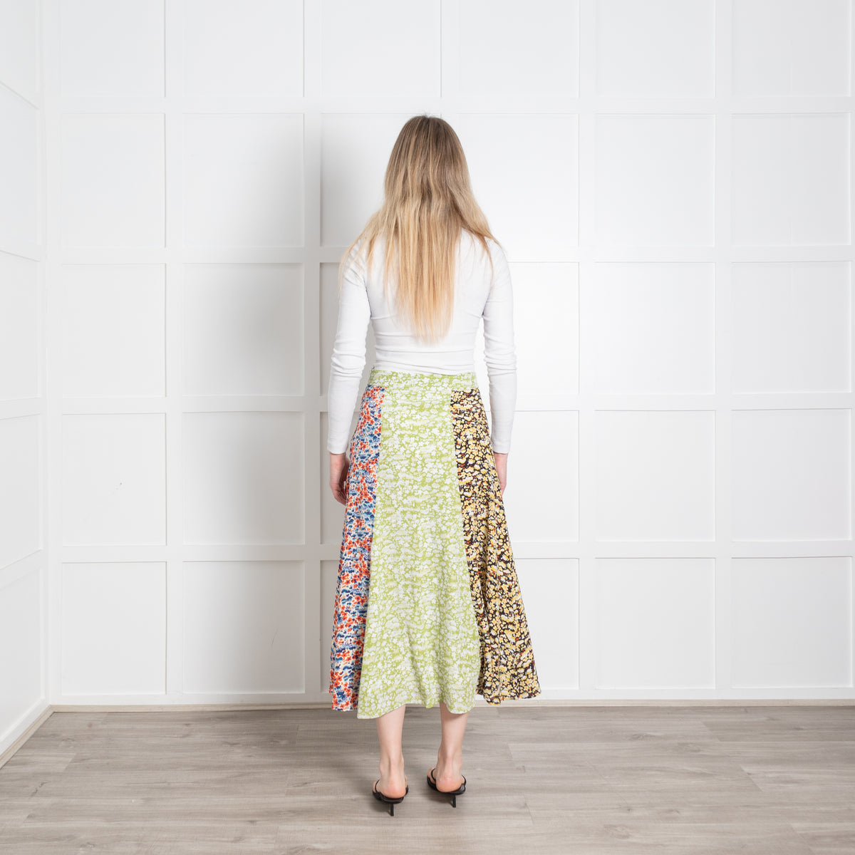 Stine Goya Multicolour Floral Front Slit Midi Skirt