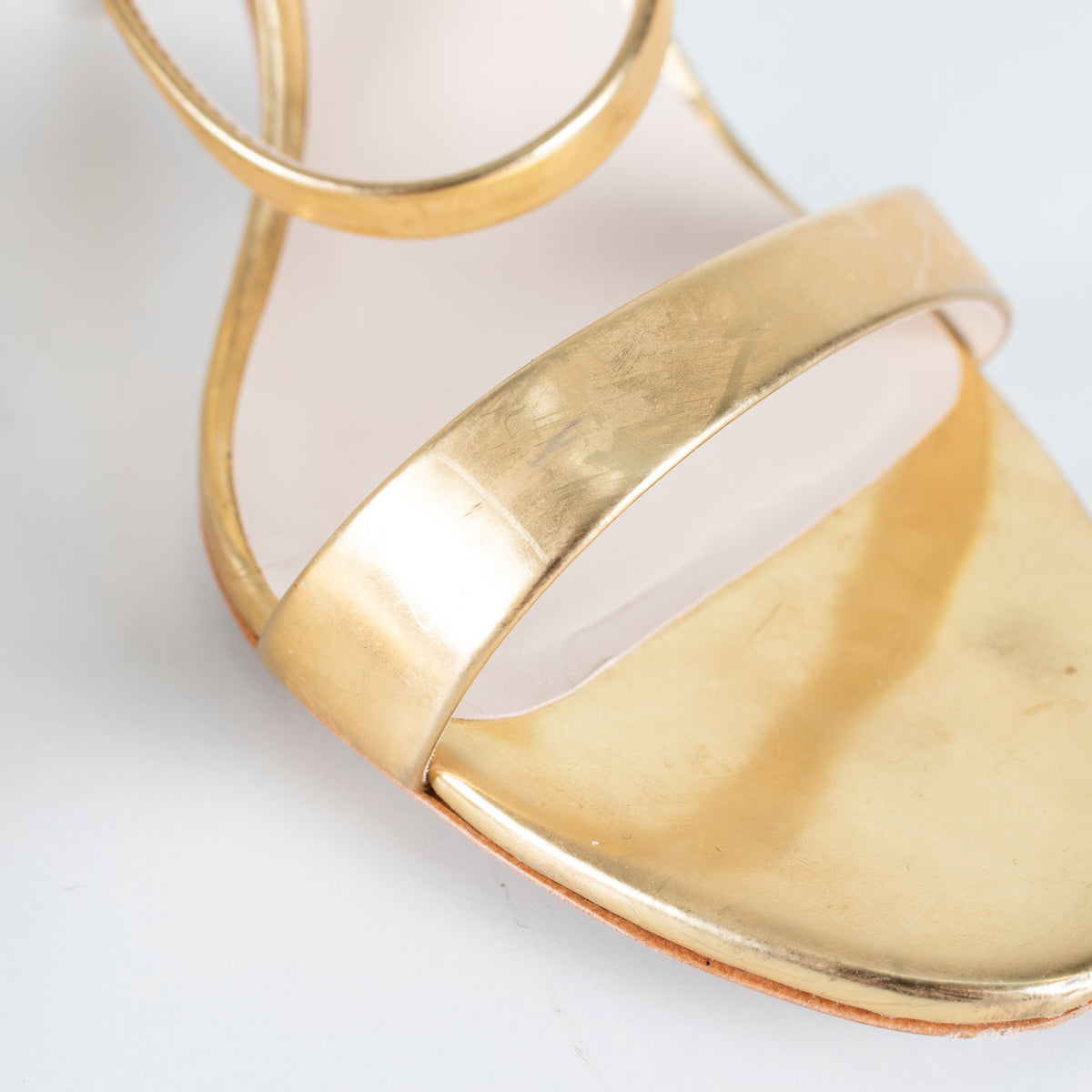Sophia Webster Gold Silver Diamante Heeled Sandals