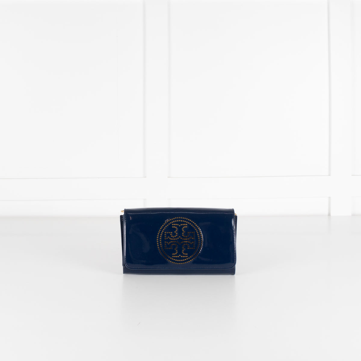 Tory Burch Navy Patent Small Crossbody Bag