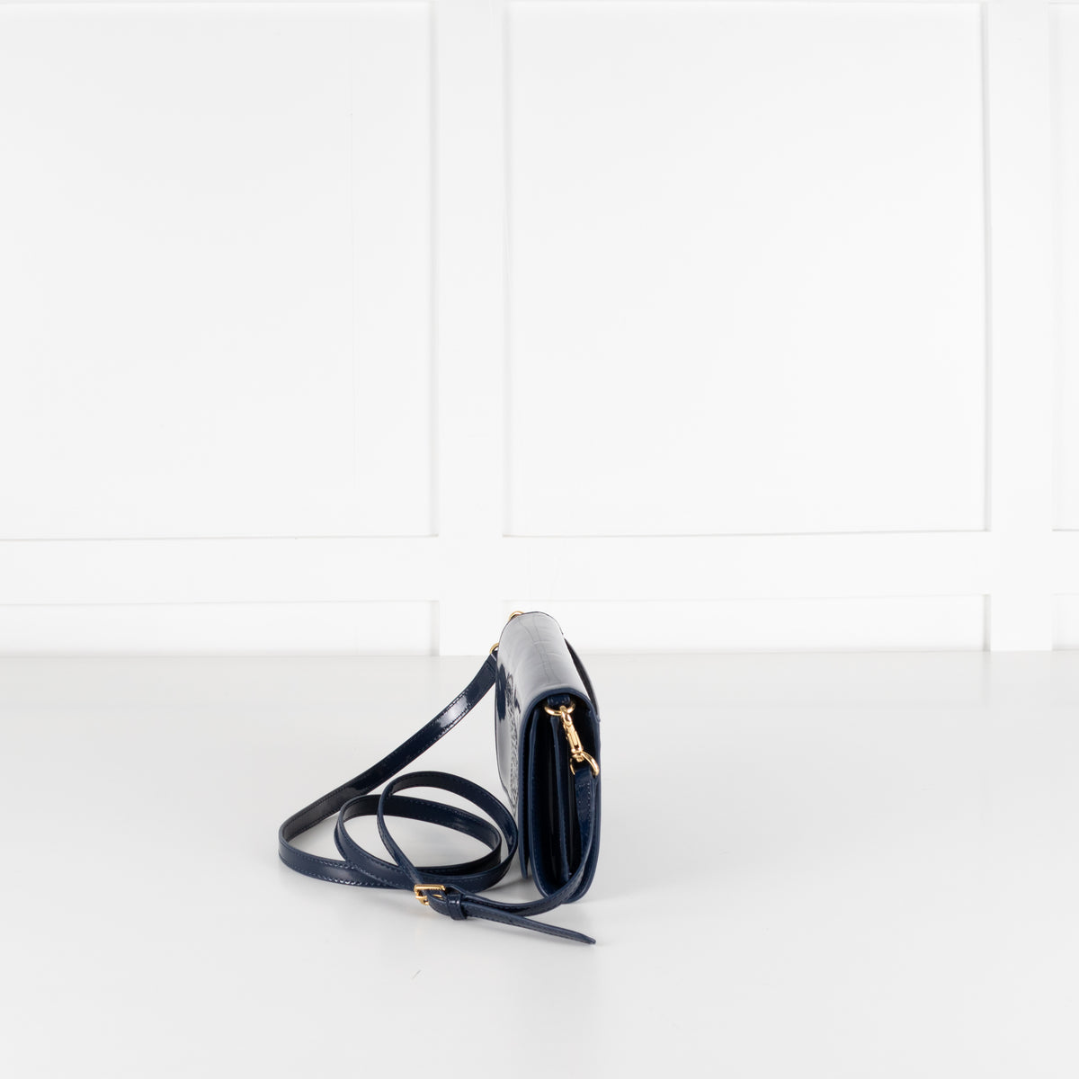 Tory Burch Navy Patent Small Crossbody Bag