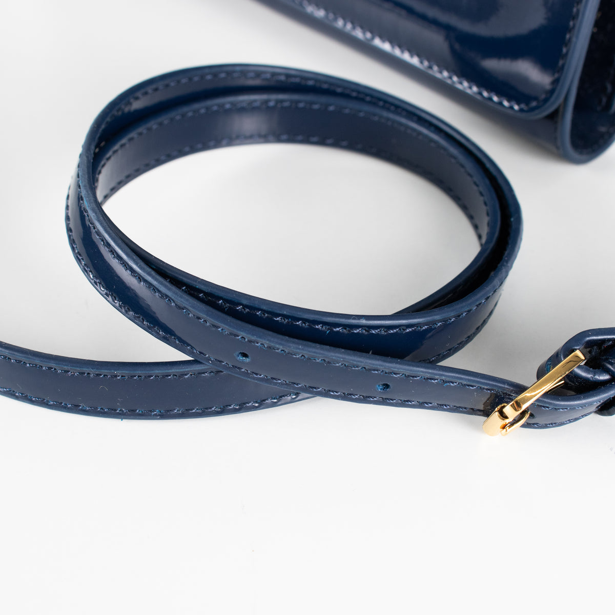 Tory Burch Navy Patent Small Crossbody Bag