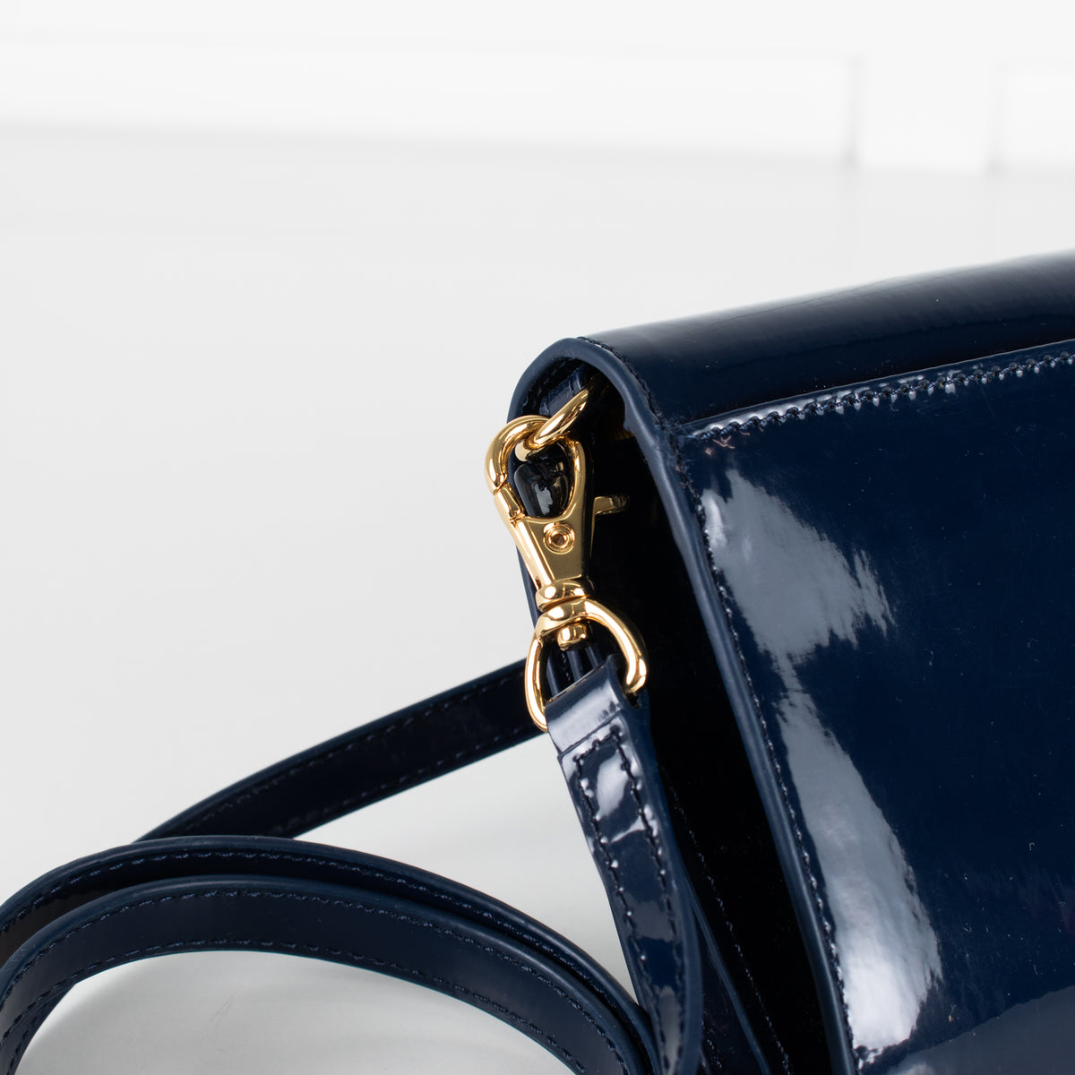 Tory Burch Navy Patent Small Crossbody Bag
