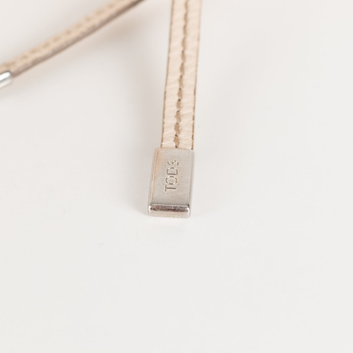 Tod's Cream Leather Tote Bag