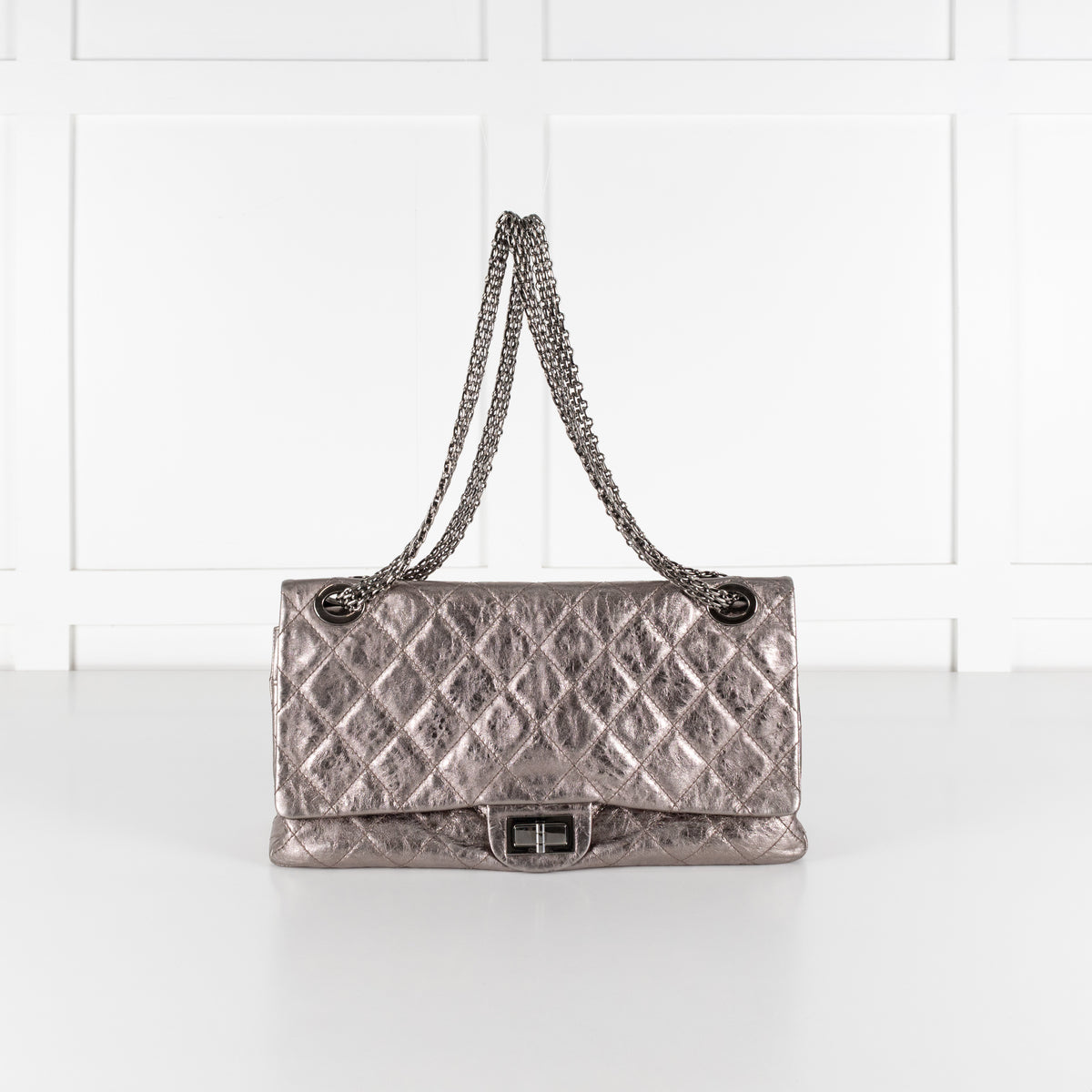 Chanel 2.55 Reissue Maxi Metallic Shoulder Bag