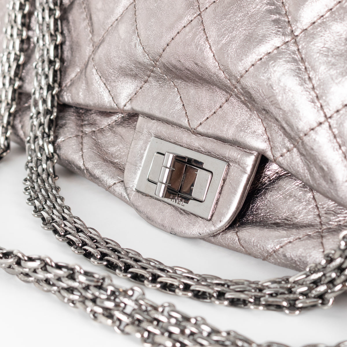 Chanel 2.55 Reissue Maxi Metallic Shoulder Bag