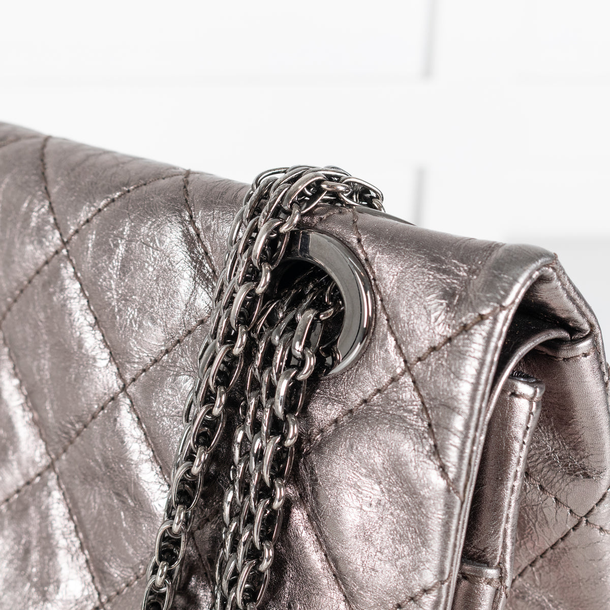 Chanel 2.55 Reissue Maxi Metallic Shoulder Bag