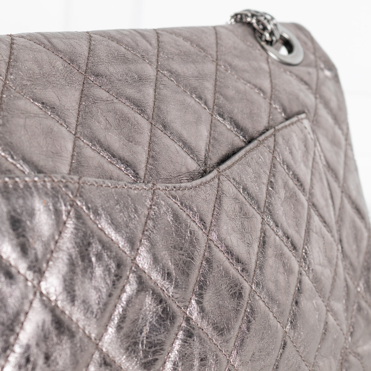 Chanel 2.55 Reissue Maxi Metallic Shoulder Bag