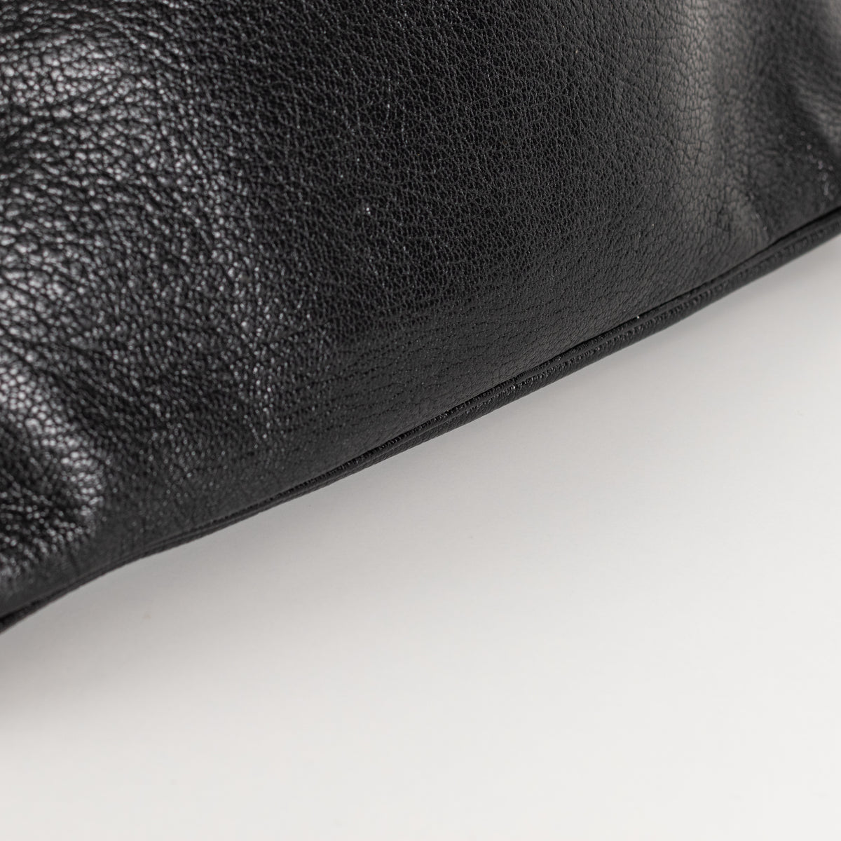 Miu Miu black grained Madras leather dome bag
