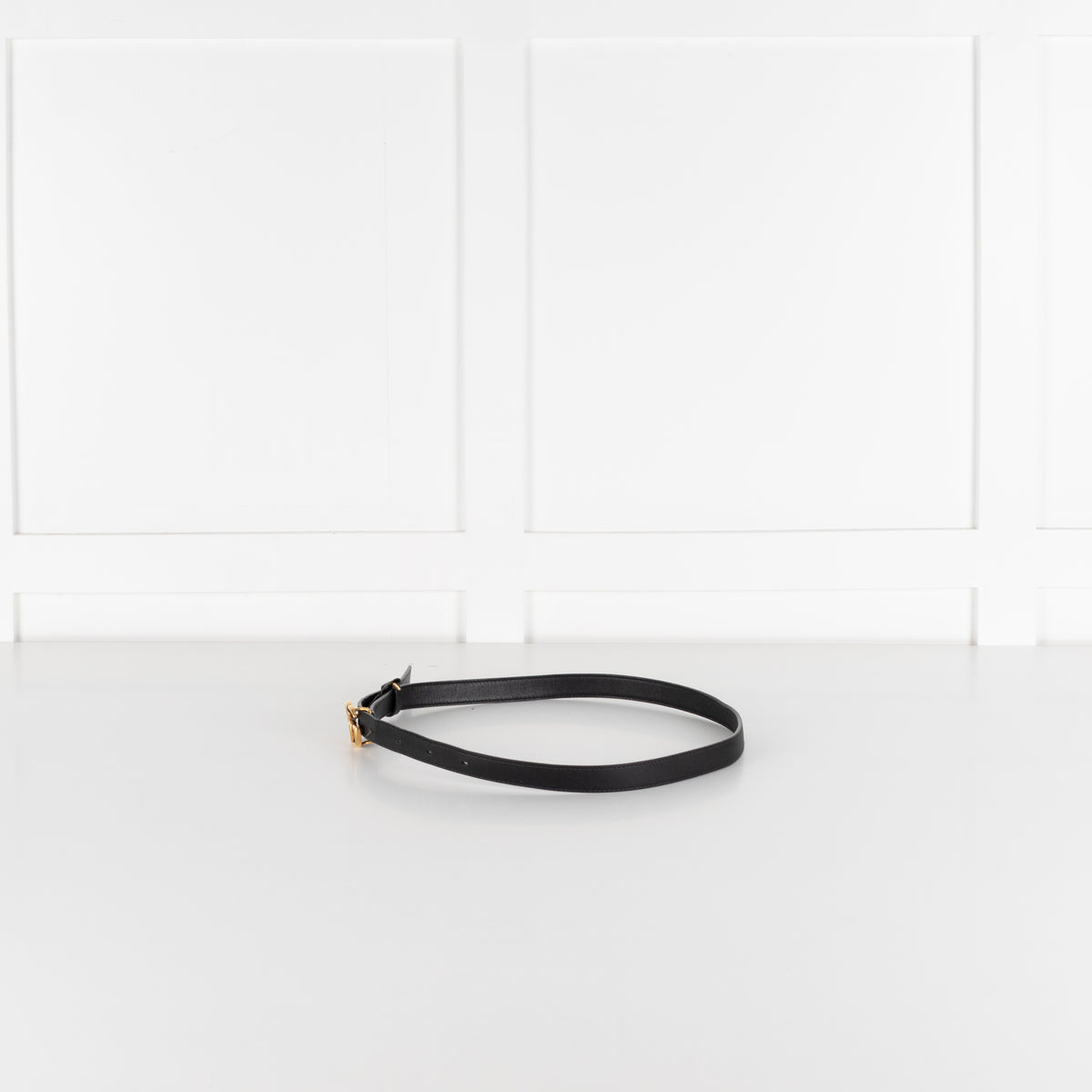 Gucci GG Marmont Black Leather Belt