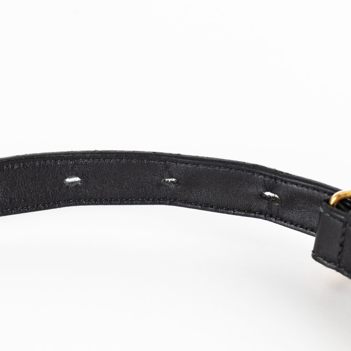 Gucci GG Marmont Black Leather Belt