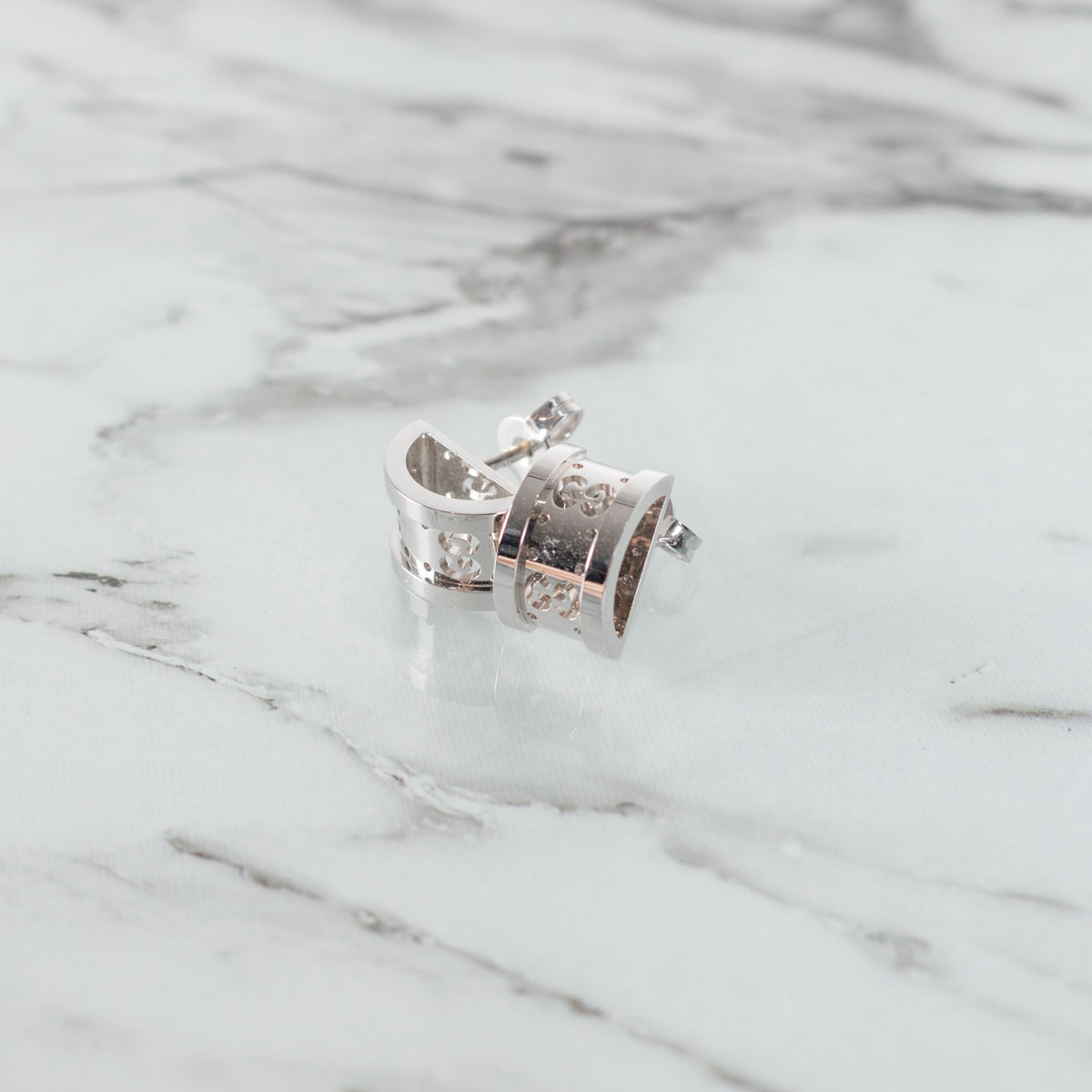 Gucci Silver Icon Twirl 18kt Earrings
