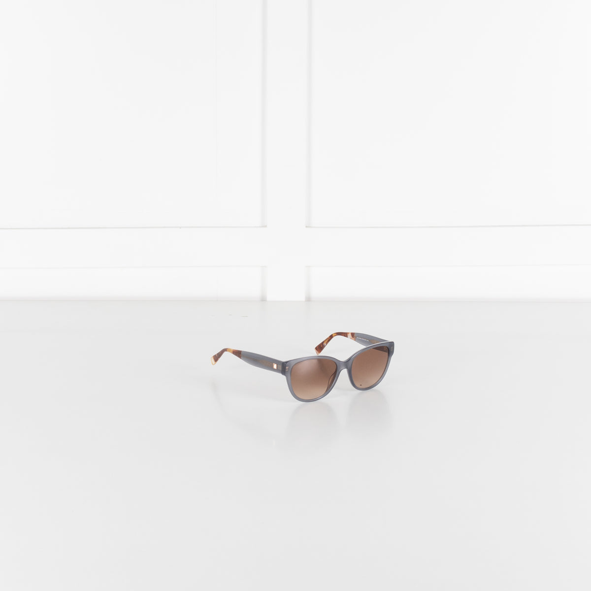 Max Mara Grey Blue Acetate Sunglasses