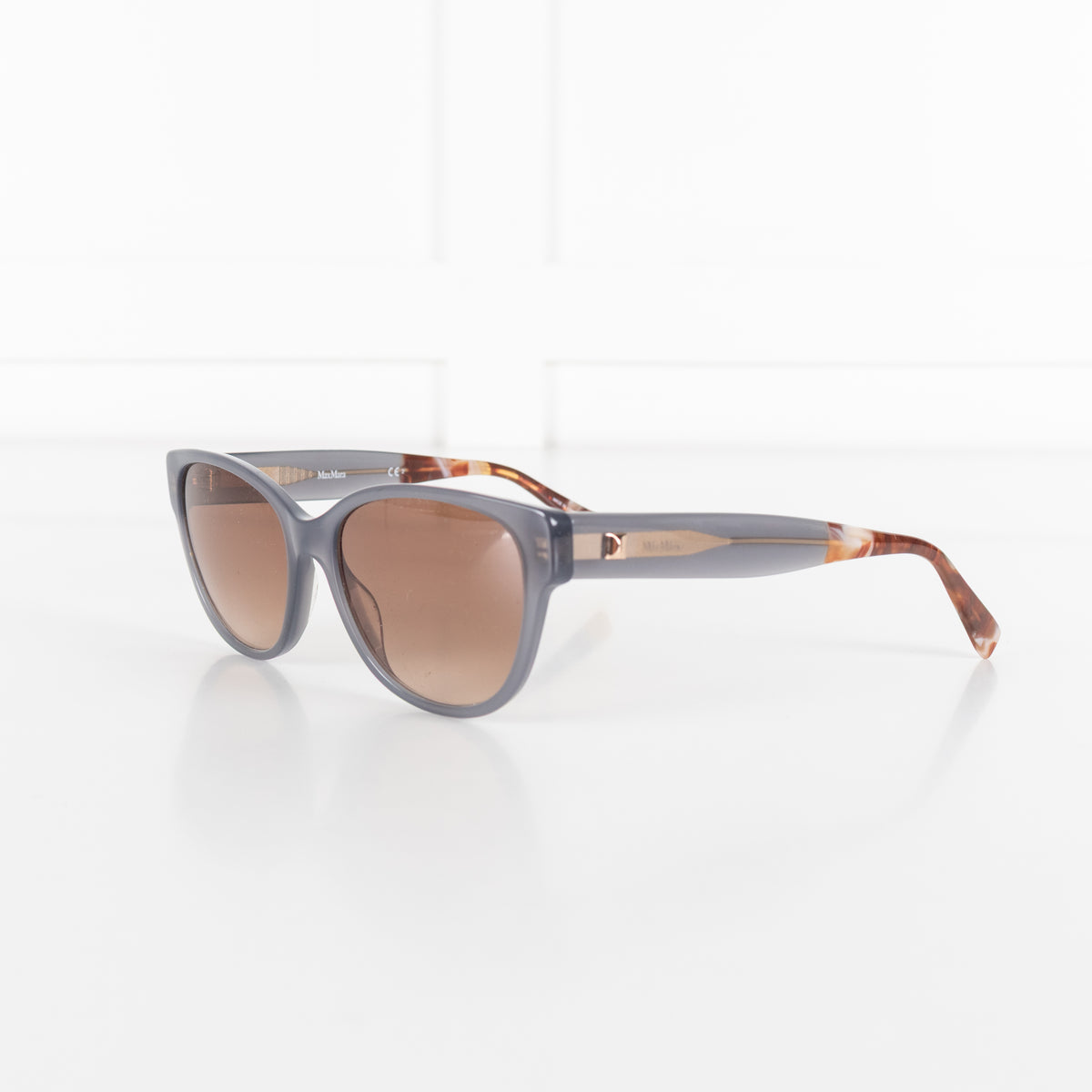 Max Mara Grey Blue Acetate Sunglasses