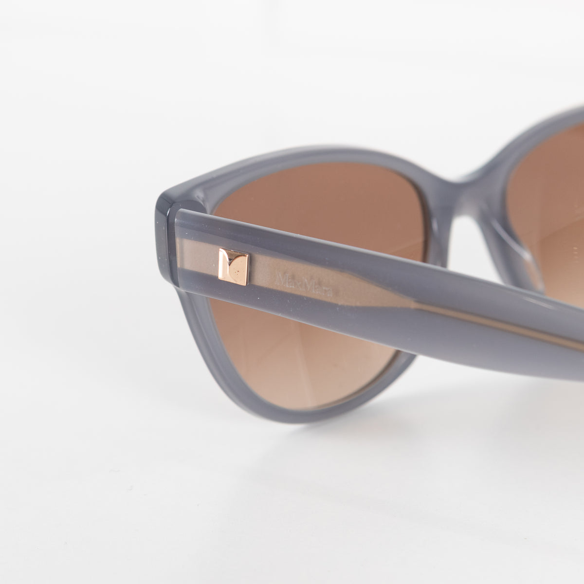 Max Mara Grey Blue Acetate Sunglasses