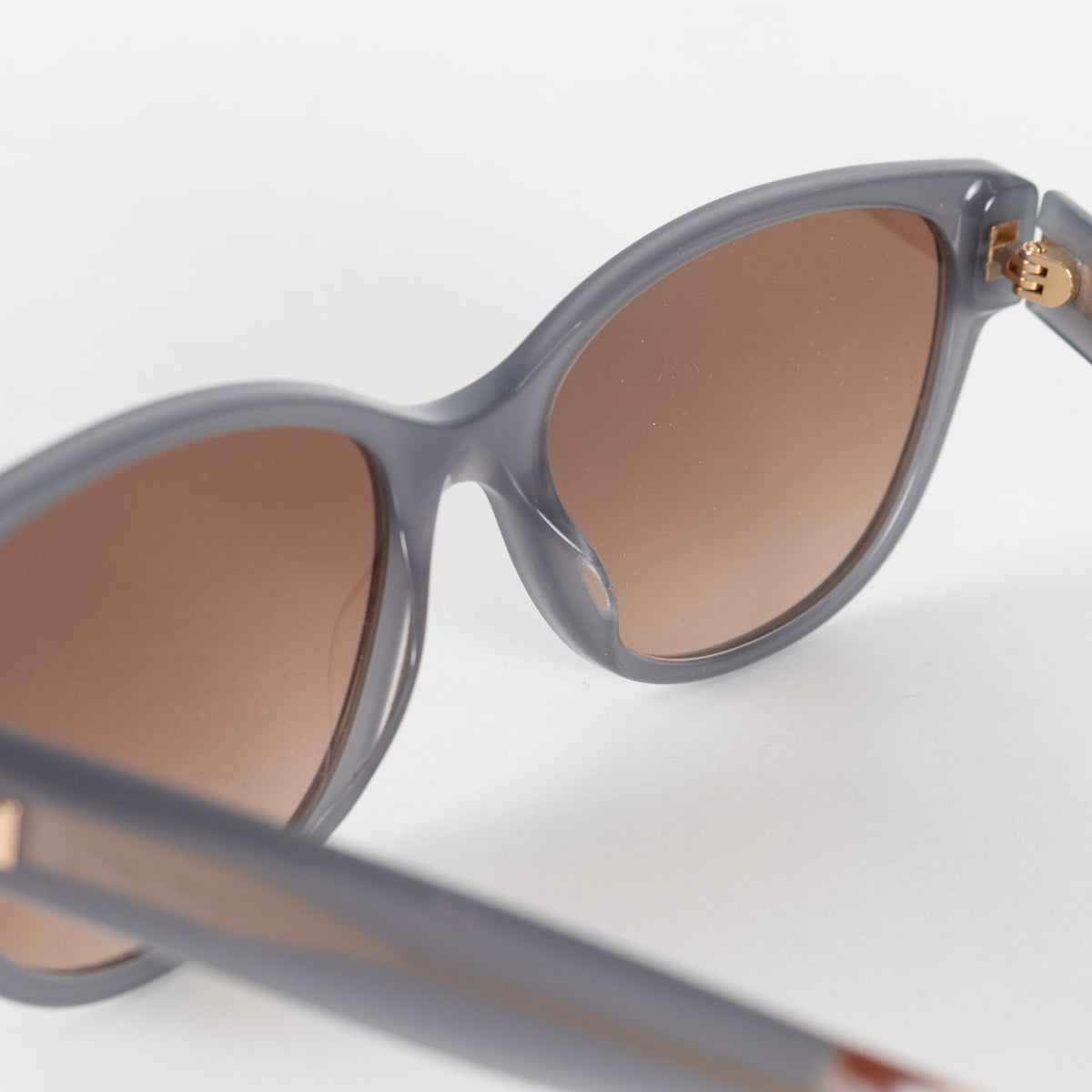 Max Mara Grey Blue Acetate Sunglasses