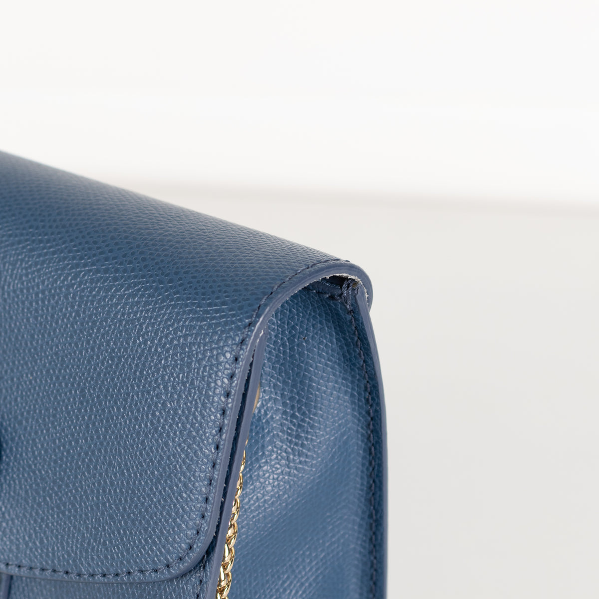 Furla Denim Blue Metropolis Crossbody Leather Bag